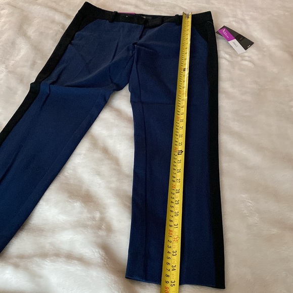 NWT MOSSIMO Mid-rise Fitted Hip & Thigh Ankle Crop Officer Blue Pants Size 10 - Picture 6 of 14